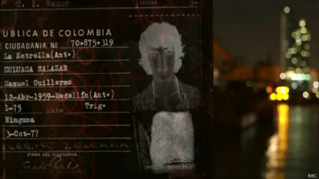 Tarjeta de identidad del "Cuchilla"