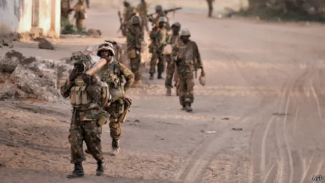 نیروهای اتحادیه آفریقا درماههای اخیر مناطق بسیاری را در جنوب از کنترل پیکارجویان الشباب خارج کردند