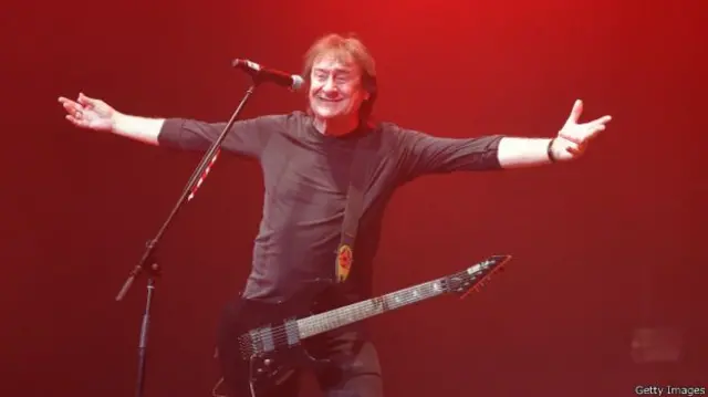 Дітер "Машина" Бірр з популярної східно-німецької групи Die Puhdys.