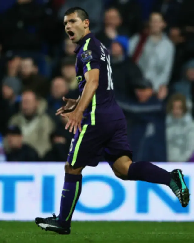 Dua kali Sergio Aguero menyelamatkan City