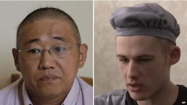 Кеннет Бэй и Мэтью Миллер (граждане США, освобожденные из заключения в КНДР 8 ноября 2014 г.)