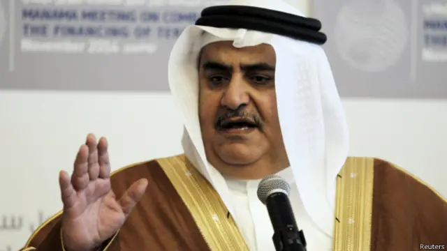 وزير خارجية البحرين، الشيخ خالد أحمد آل خليفة