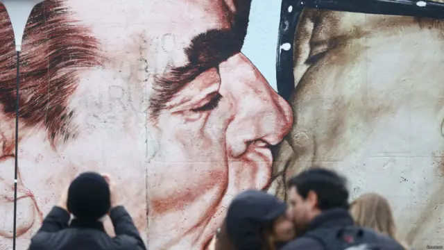 Mural en el Muro de Berlín