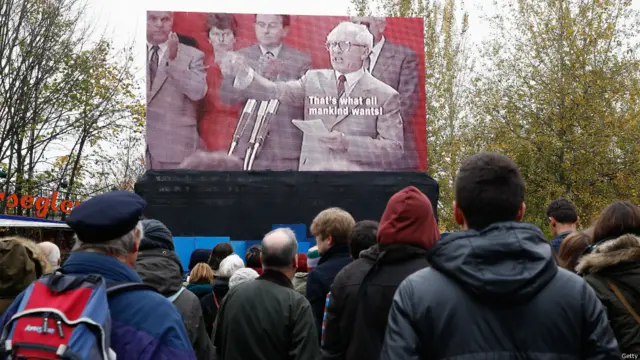 Video al aire libre en Berlín.