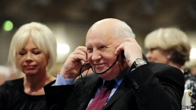 戈尔巴乔夫出席柏林庆祝活动。