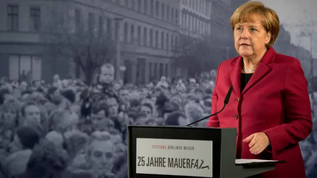 25年前，柏林墙轰然倒塌，为德国统一铺平道路。总理默克尔9日发表演讲说，梦想是可以实现的。