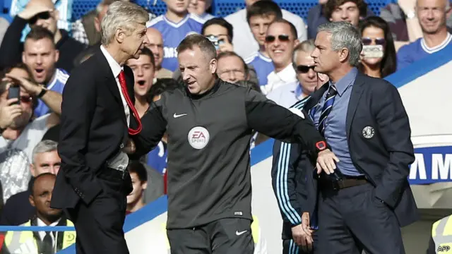 Arsene Wenger dan Jose Mourinho terlibat dalam perseteruan verbal musim lalu.
