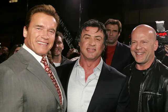 Арнольд Шварценеггер, Сильвестр Сталлоне и Брюс Уиллис