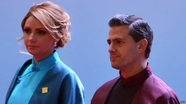 Peña Nieto y esposa