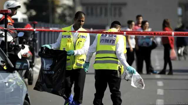 محل حمله به سرباز اسرائیلی در تل‌آویو