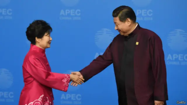 習近平與韓國總統朴槿惠