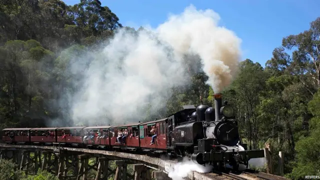 puffing billy, ऑस्ट्रेलिया, पफिंग बिल्ली, भाप का इंजन, नैरो गेज