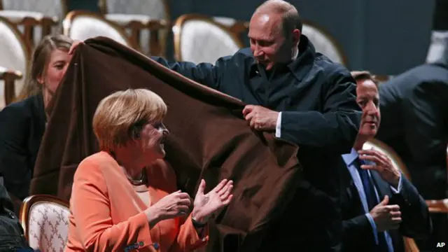 Putin y Merkel