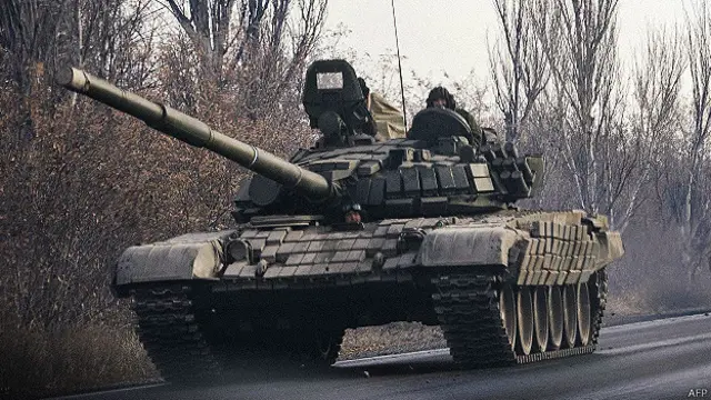 Танк под Донецком