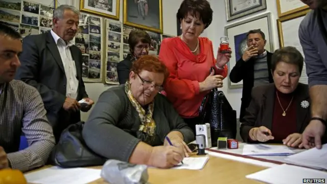 Активисты боснийских мусульманских организаций