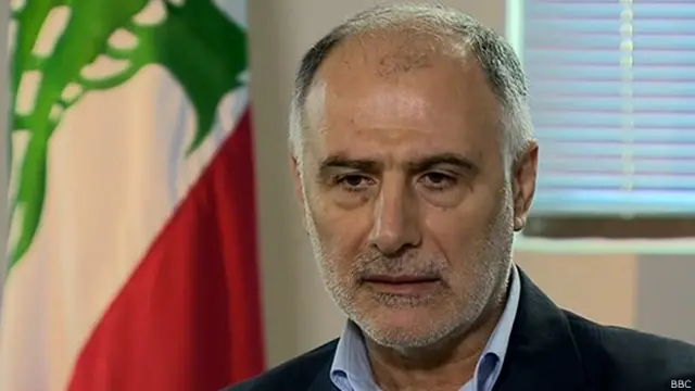 Mohammed Fneish en entrevista con la BBC