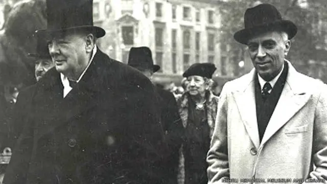 विंस्टन चर्चिल के साथ जवाहर लाल नेहरू