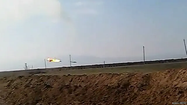 Müdafiə Nazirliyi vurduğu helikopterin görüntülərini yayıb. 