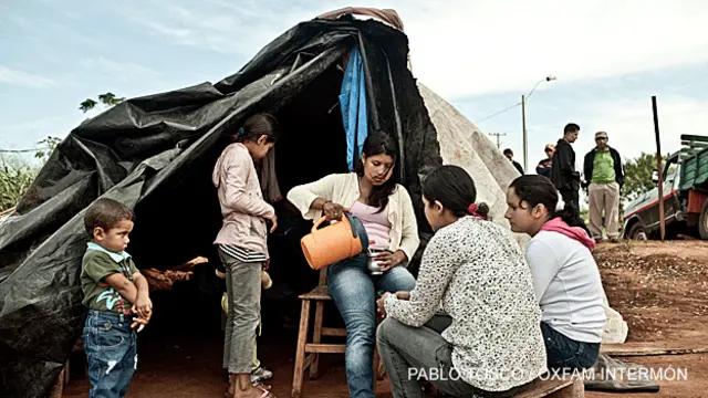 Carpa de protesta en Curuguaty