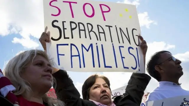 protesta de inmigrantes