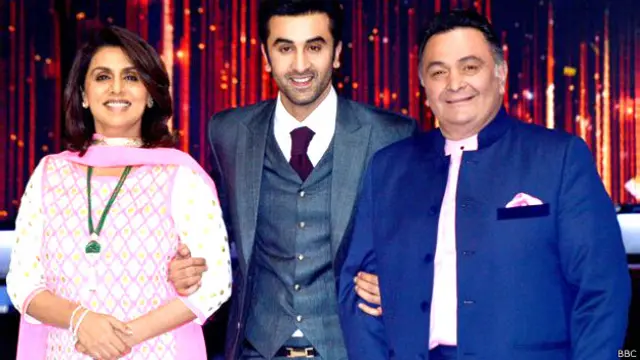 रणबीर कपूर, नीतू सिंह कपूर, ऋषि कपूर