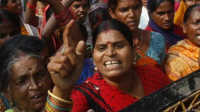 छत्तीसगढ़, विरोध प्रदर्शन करती महिलाएं