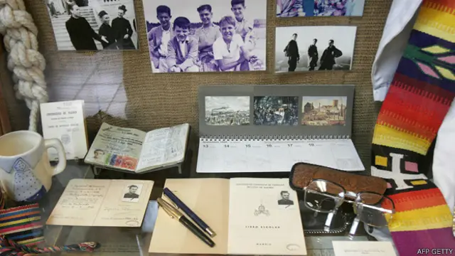 Objetos personales del padre Ignacio Ellacuría en el museo de la Universidad Centroamericana 