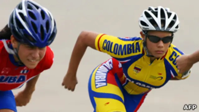 Cecilia "Chechy" Baena en una competencia en 2006.