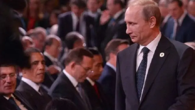 Ông Putin đã gặp khó khăn khi đối diện với các lãnh đạo thế giới