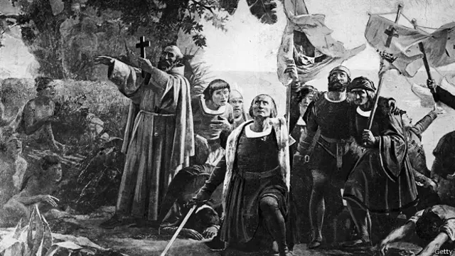 Cuadro sobre el descubrimiento de América