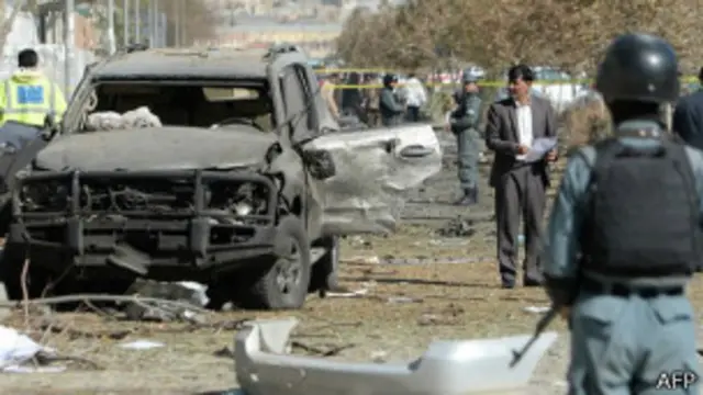 अफगान कार आत्मघाती हमला