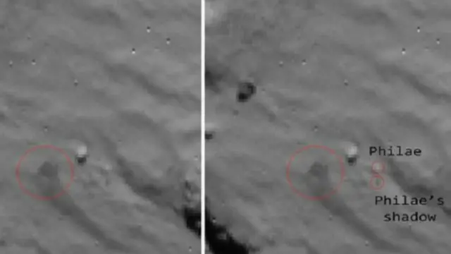 نشرت الصور على مدونة روزيتا لوكالة الفضاء الاوروبية 