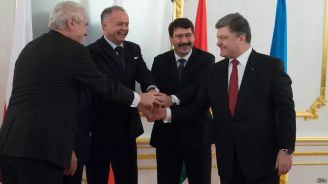 Петро Порошенко на зустрічі вишеградської четвірки