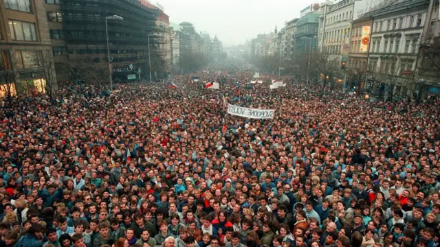 Митинг в Праге