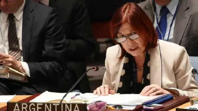 مندوبة الأرجنتين ماريا كريستينا بيرسيفال تساعد مجلس الأمن الدولي في التركيز على قضايا المرأة