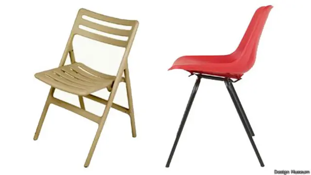 Silla plegable Jasper Morrison y silla Poluprop de Robin Day