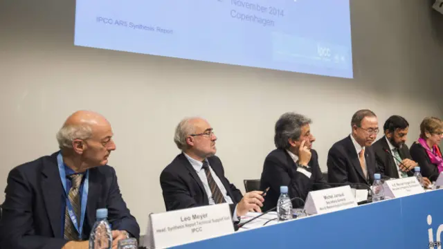 "Синтезирующий доклад об изменении климата", подготовленный учеными-физиками, океанографами, биологами, медиками и экономистами был представлен в Копенгагене