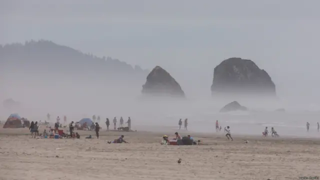 Cannon Beach, Северная Америка, штат Орегон, Западное побережье 70 км. от Портлэнда.