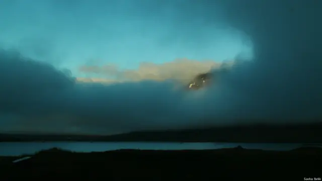 Туман в Исландии летом