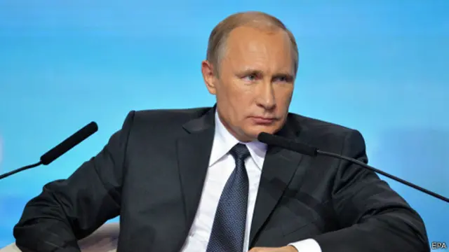 پوتین: غرب در صدد است روسیه را به زانو در آورد