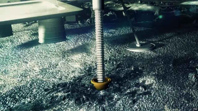 Бурение лунной поверхности