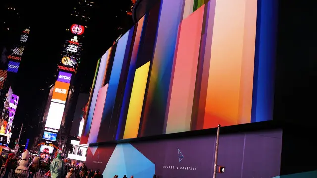 times square, billboard