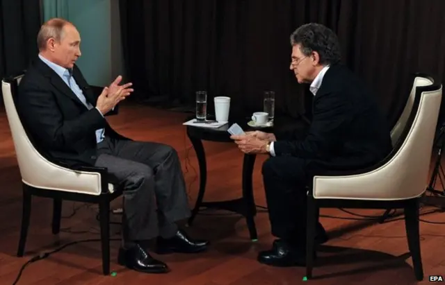 قال الرئيس الروسي في مقابلة للتليفزيون الألماني إن العقوبات ستلحق الضرر بالاقتصاد الألماني