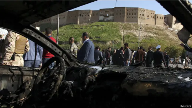 وقع الانفجار قرب مقر محافظة اربيل