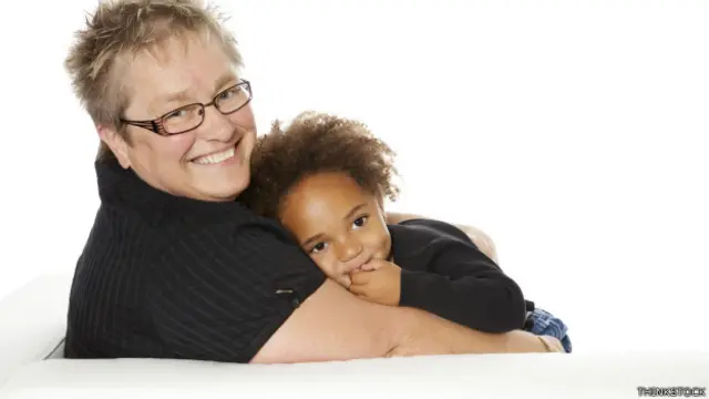 Madre y niña adoptada