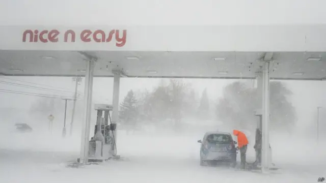 сніг у штаті Нью-Йорк