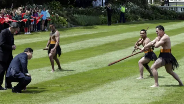 习近平观看毛利战舞