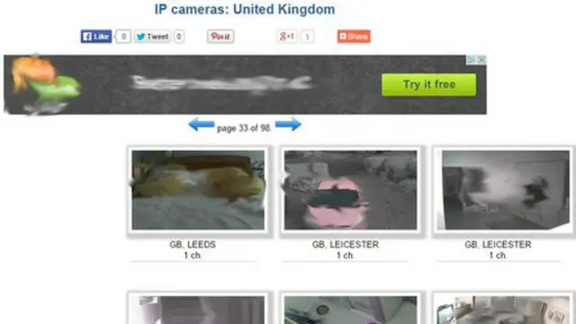 浏览这个俄罗斯网站,就可以观看英国人家中的视频。