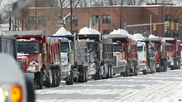अमरीका बर्फ़बारी