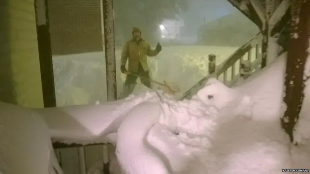 अमरीका बर्फ़बारी